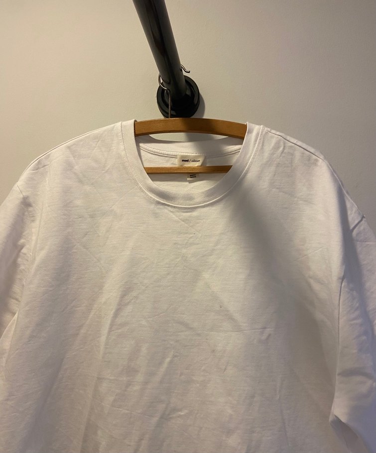 2 âdet Siyah ve beyaz Baskılı Oversize Tişört - Görsel 4