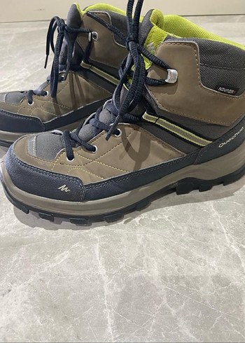 Quechua Çocuk Outdoor Kar Botu Gri Velcro - Görsel 3