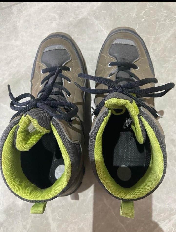 Quechua Çocuk Outdoor Kar Botu Gri Velcro - Görsel 4