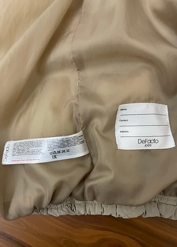 Kız çocuk bej mont - Görsel 6