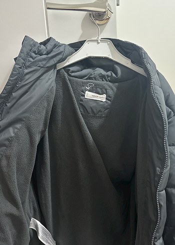 9 Yaş Beden siyah Renk Mango Gri Kapüşonlu erkek çocuk Şişme Mont