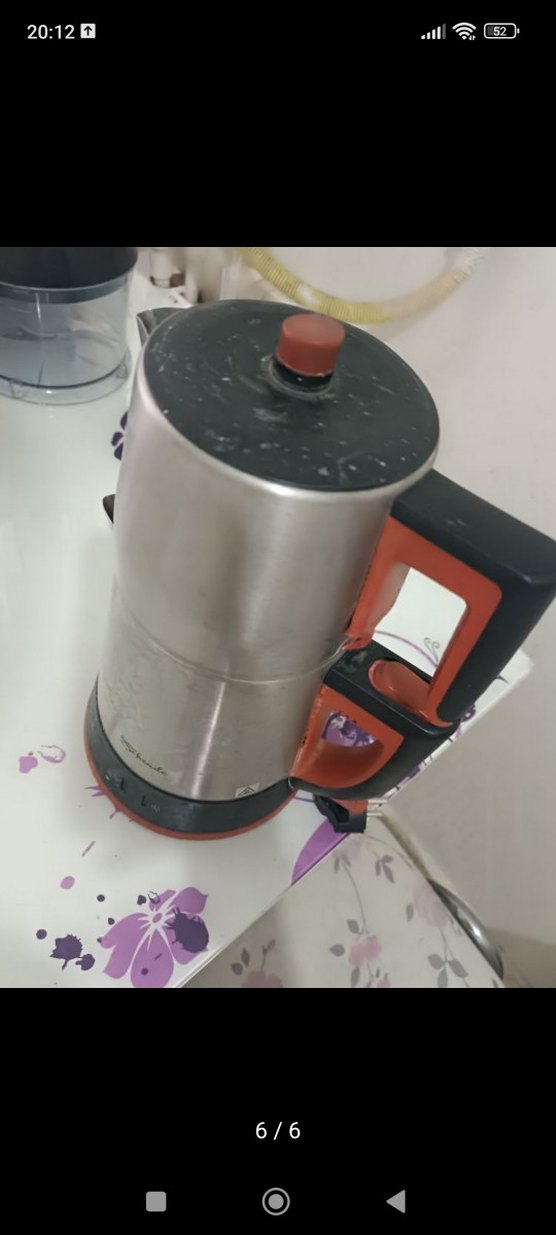 Sthrade Kırmızı Gri Paslanmaz Çelik Çay Makinesi - Görsel 4