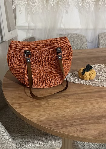 Accessorize Turuncu Örgü Bohem Kadın Çanta
