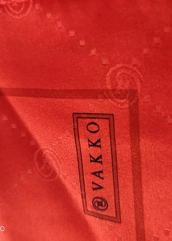 Vakko Parlak oranj Desenli Şal