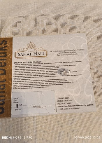  Beden ten rengi Renk Bej ve Gri İşlemeli Modern Klasik Halı