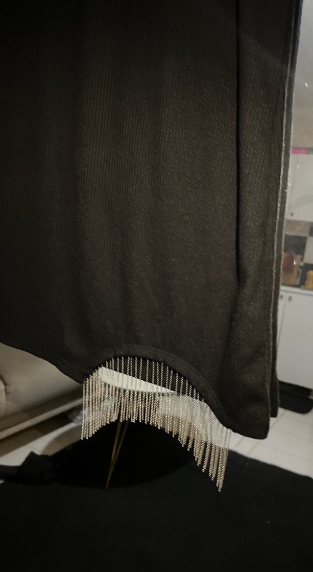 Siyah Uzun Kollu Midi Triko Elbise - Görsel 3