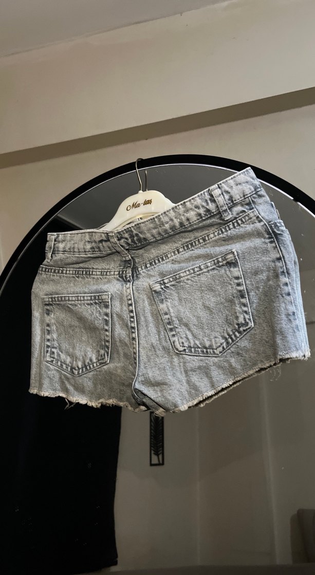 Mini Denim Şort, - Görsel 3