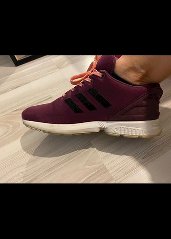 Mor Bağcıklı Kadın Spor Ayakkabı - Görsel 4