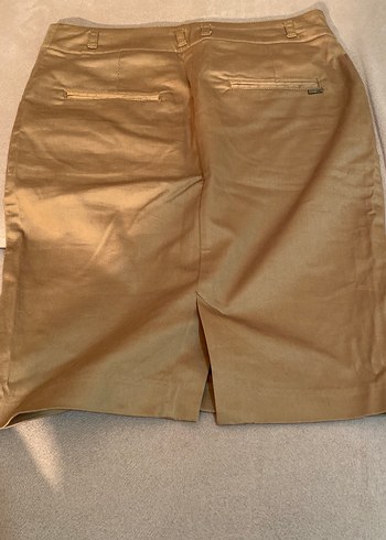 Bej Midi Hamile Keten Etek - Görsel 2