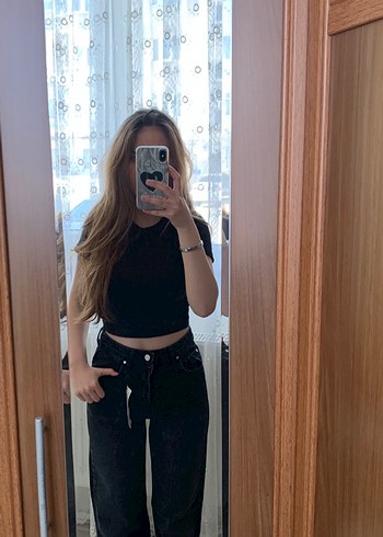Trendyol & Milla Siyah Kadın Midi Boy Sıkı Kesim Denim Pantolon