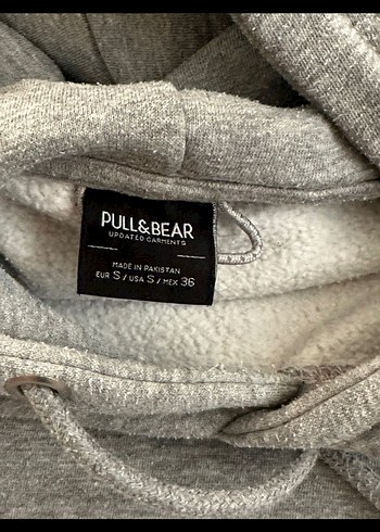 s Beden gri Renk Gri Kapüşonlu Sweatshirt hoodie