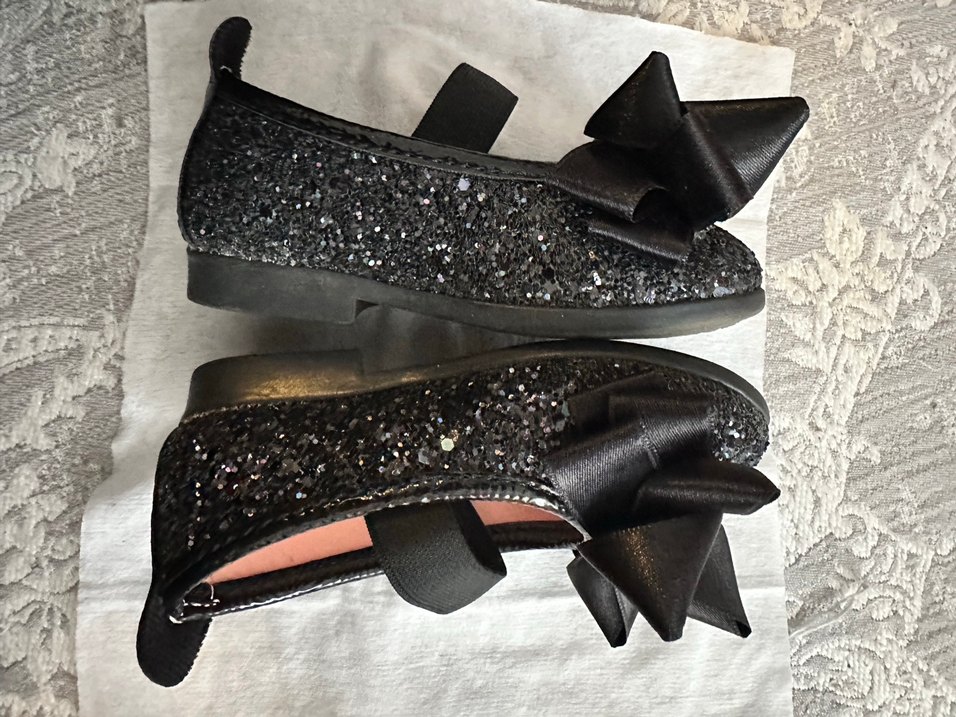 Kız Çocuk Siyah Fiyonklu Babet - Görsel 2