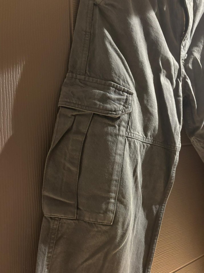 Gri Kamuflaj Desenli Kadın Kargo Pantolon - Görsel 2