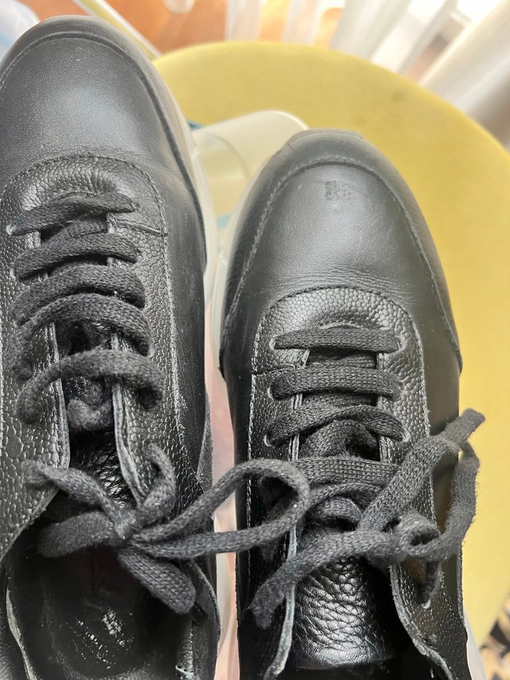 Siyah Platform Topuklu Bağcıklı Kadın Spor Ayakkabı - Görsel 2