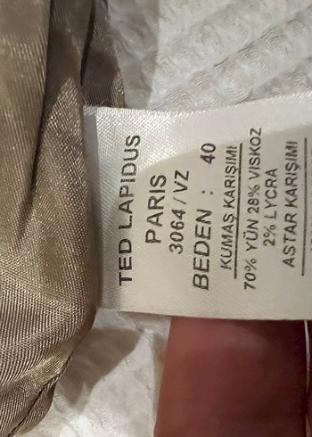 Kadın gri kaşe tek düğmeli  Blazer Ceket - Görsel 5