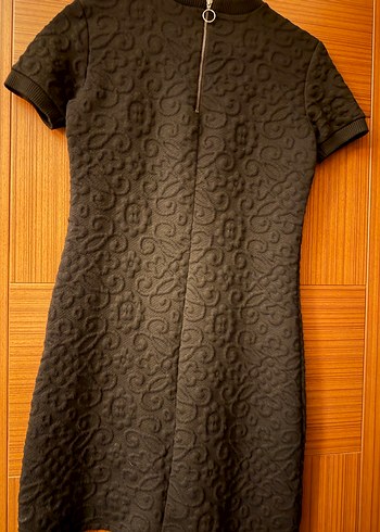 Kalın stretch kumaştan kışlık elbise - Görsel 2