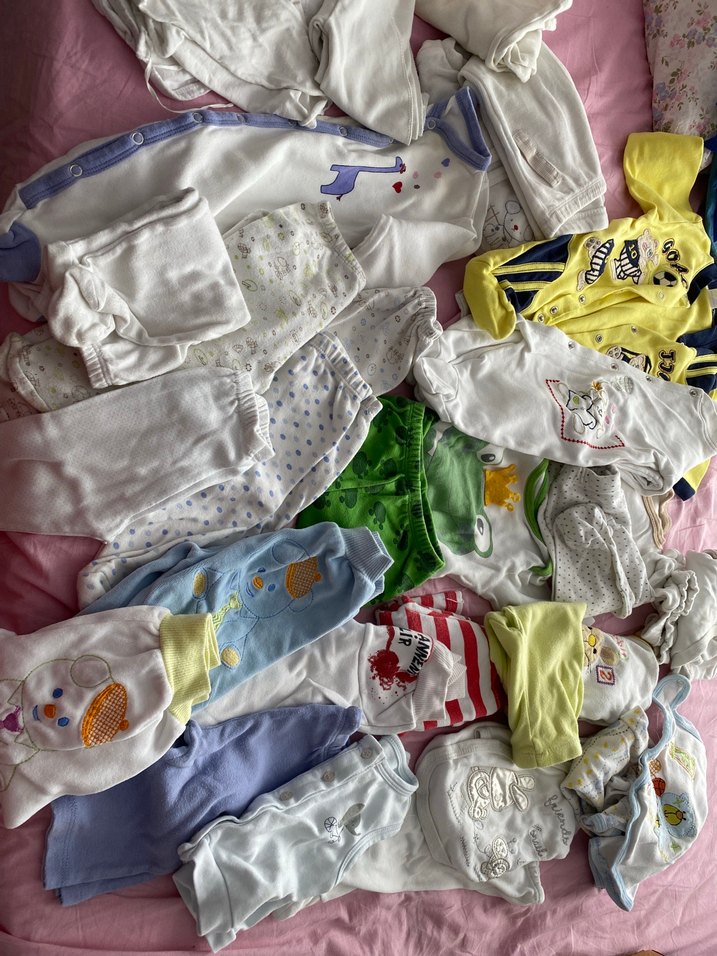 Çok Renkli Pastel Bebek toplu kıyafet hastane çıkışları tulımlar - Görsel 5