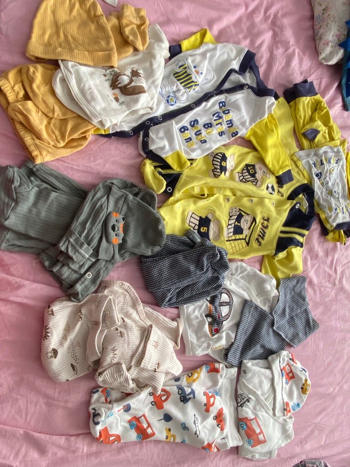 Çok Renkli Pastel Bebek toplu kıyafet hastane çıkışları tulımlar - Görsel 3