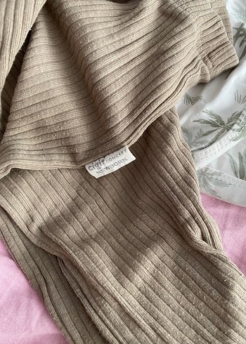 Hastane çıkış takim Pamuk Organik Desenli Bebek Uyku Seti - Görsel 3