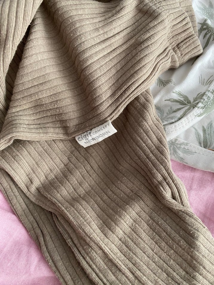 Hastane çıkış takim Pamuk Organik Desenli Bebek Uyku Seti - Görsel 3