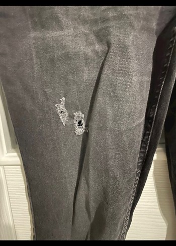 Siyah Salaş Hamile Kot Pantolon - Görsel 3