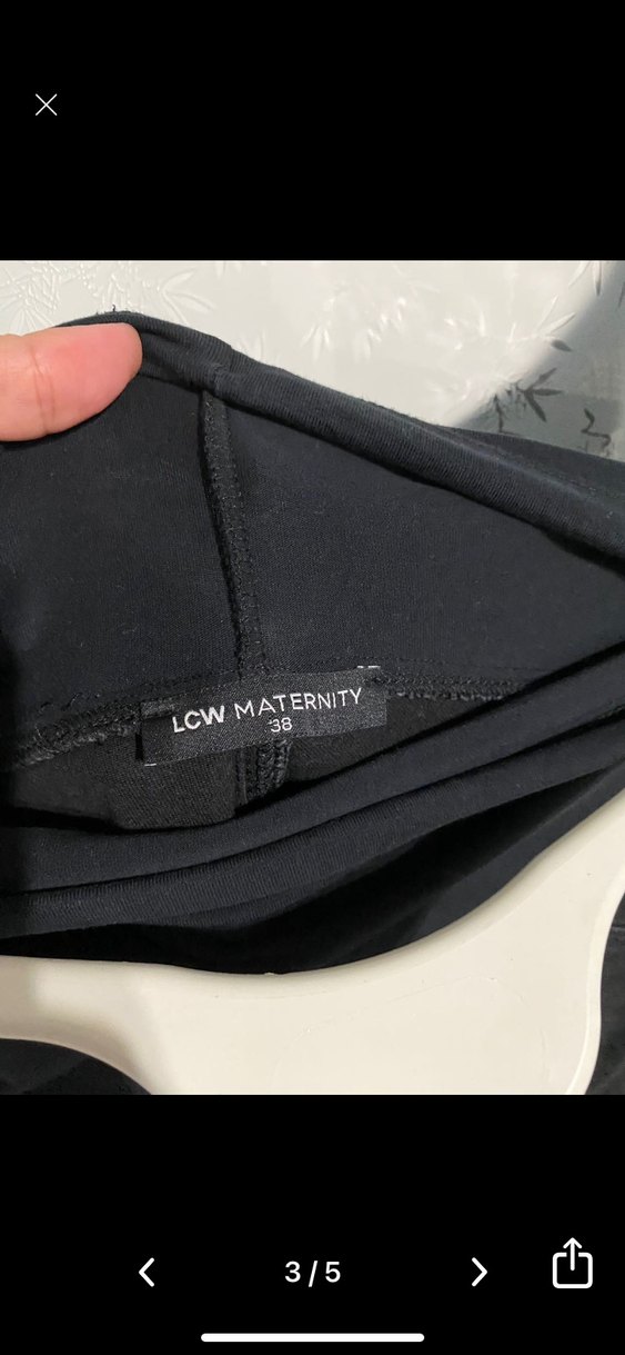 Siyah Salaş Hamile Kot Pantolon - Görsel 4