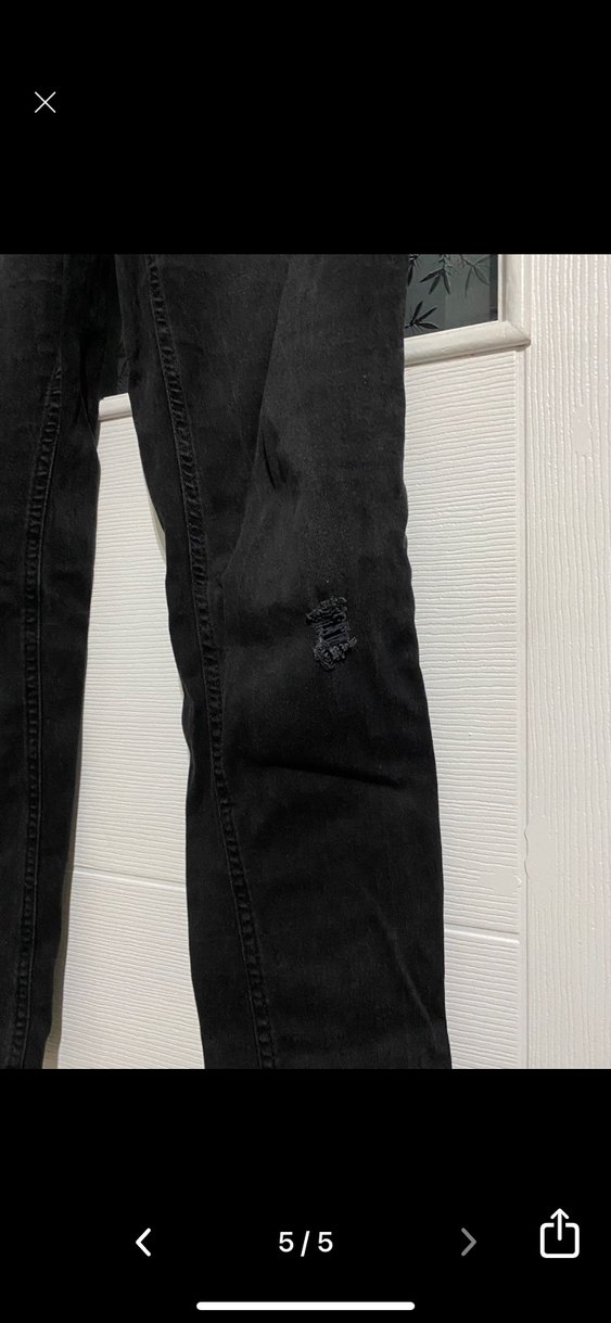 Siyah Salaş Hamile Kot Pantolon - Görsel 2