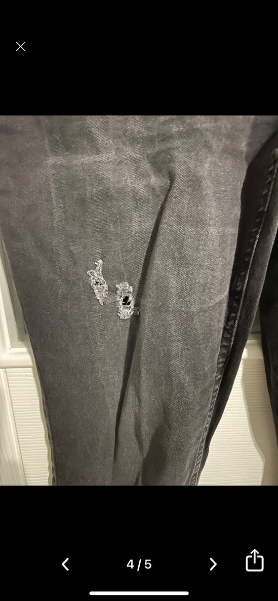 Siyah Salaş Hamile Kot Pantolon - Görsel 3