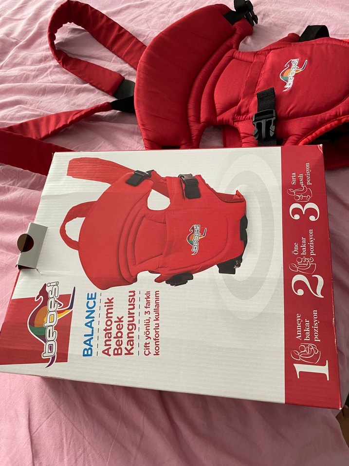 Kırmızı Bebek Taşıyıcı - Görsel 2