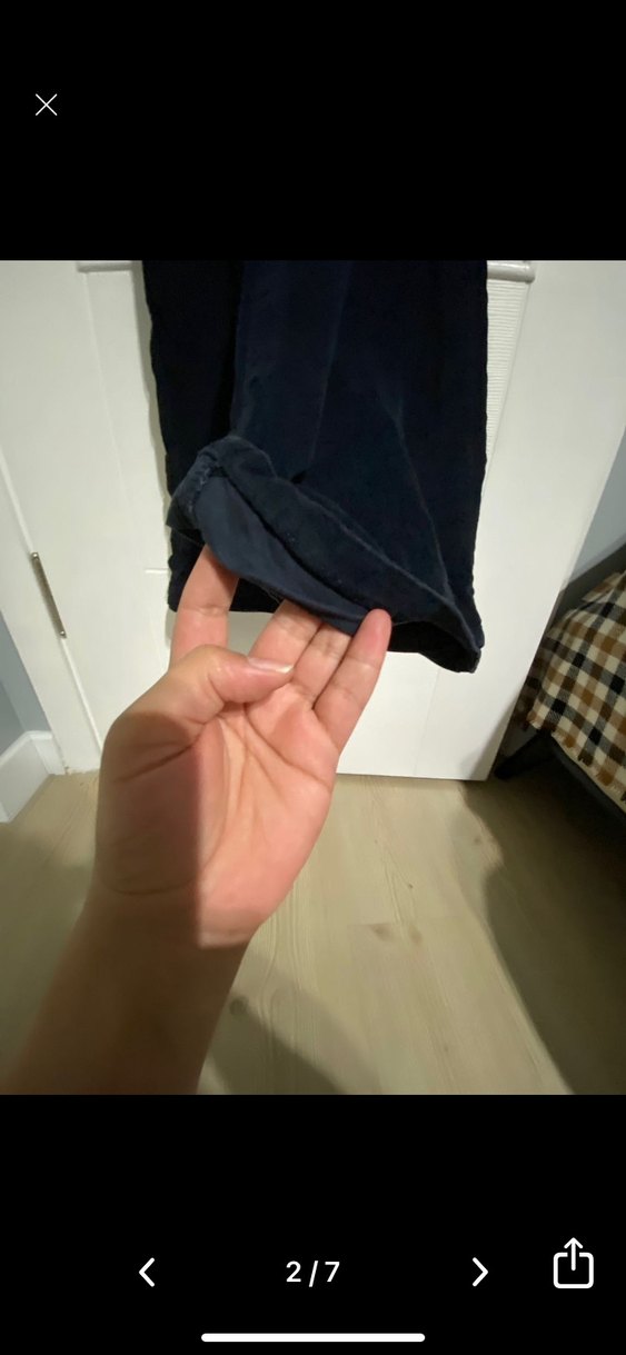 Kemer Detaylı Siyah Hamile Kadife Pantolon - Görsel 4