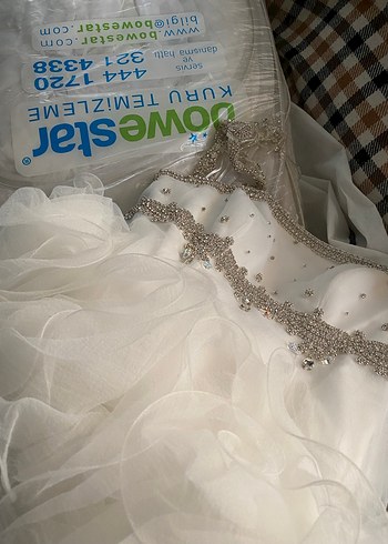 Straplez Beyaz Prenses Gelinlik - Görsel 12