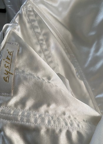 Straplez Beyaz Prenses Gelinlik - Görsel 7