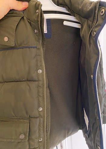 6 Yaş Beden Polo Koyu Kahverengi Erkek Çocuk Düğmeli Mont