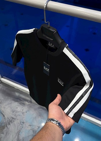 EA7 Siyah Erkek Kısa Kollu Tişört - Görsel 3