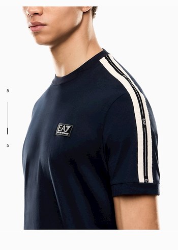 EA7 Siyah Erkek Kısa Kollu Tişört - Görsel 4