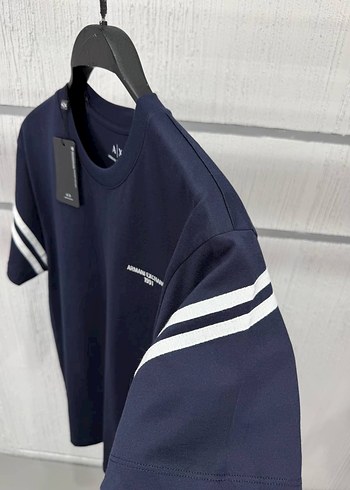 Navy Armani Exchange Erkek Tişört - Görsel 3