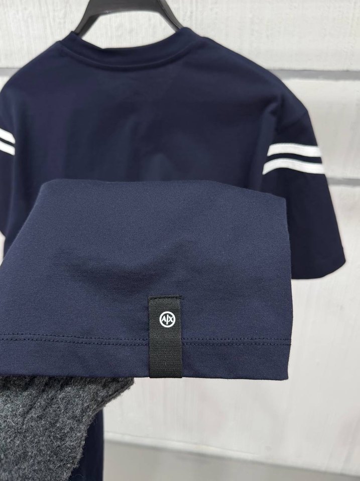 Navy Armani Exchange Erkek Tişört - Görsel 5