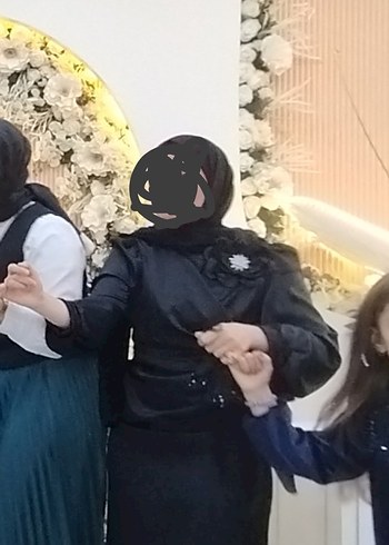 Abiye Saten tesettür abiye