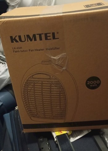 Kumtel LX-6331 Fanlı Isıtıcı 2000W Bej