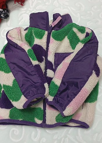 H&M Kız Çocuk Çok Renkli Peluş Ceket