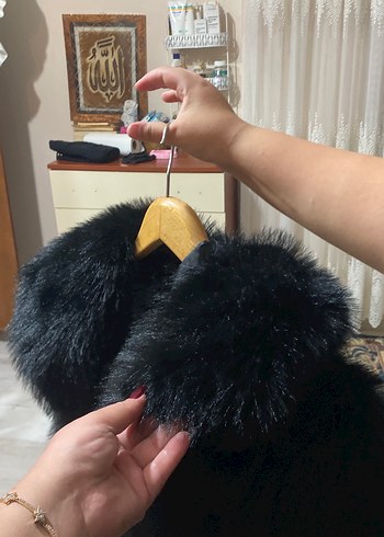 40 Beden siyah Renk Siyah kürk