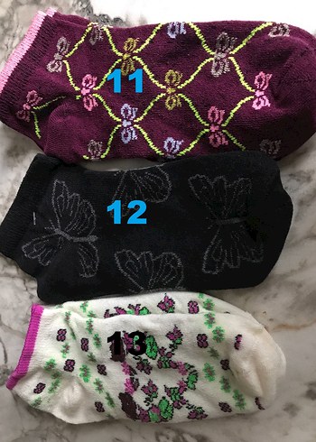 Renkli kadın Çorapları ( 3 ADET ) - Görsel 4