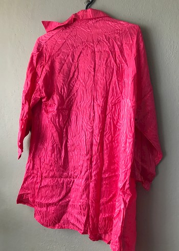 Düğmeli Pembe Gömlek - Görsel 2