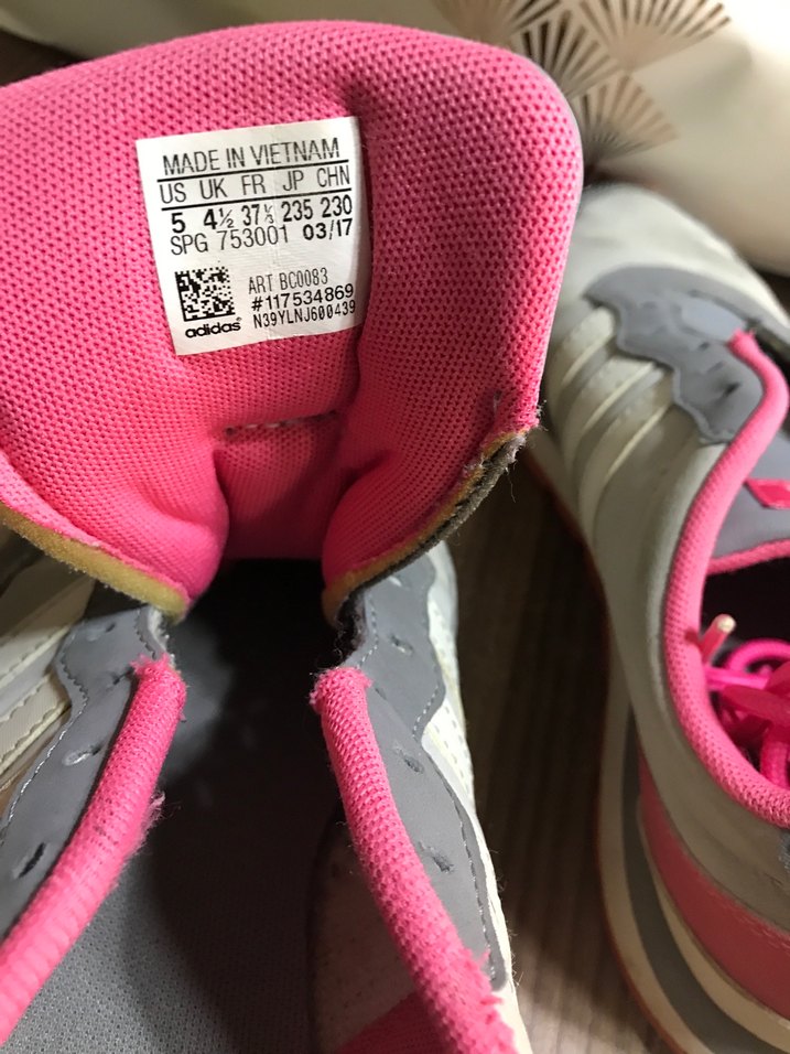 Adidas Pembe-Gri Bağcıklı Spor Ayakkabı - Görsel 3