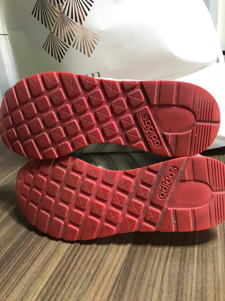 Adidas Pembe-Gri Bağcıklı Spor Ayakkabı - Görsel 4