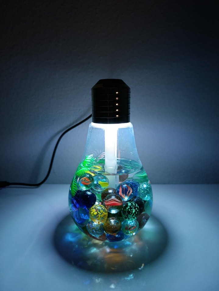 LED IŞIKLI AMPÜL GÖRÜNÜMLÜ NEMLENDİRİCİ - Görsel 5