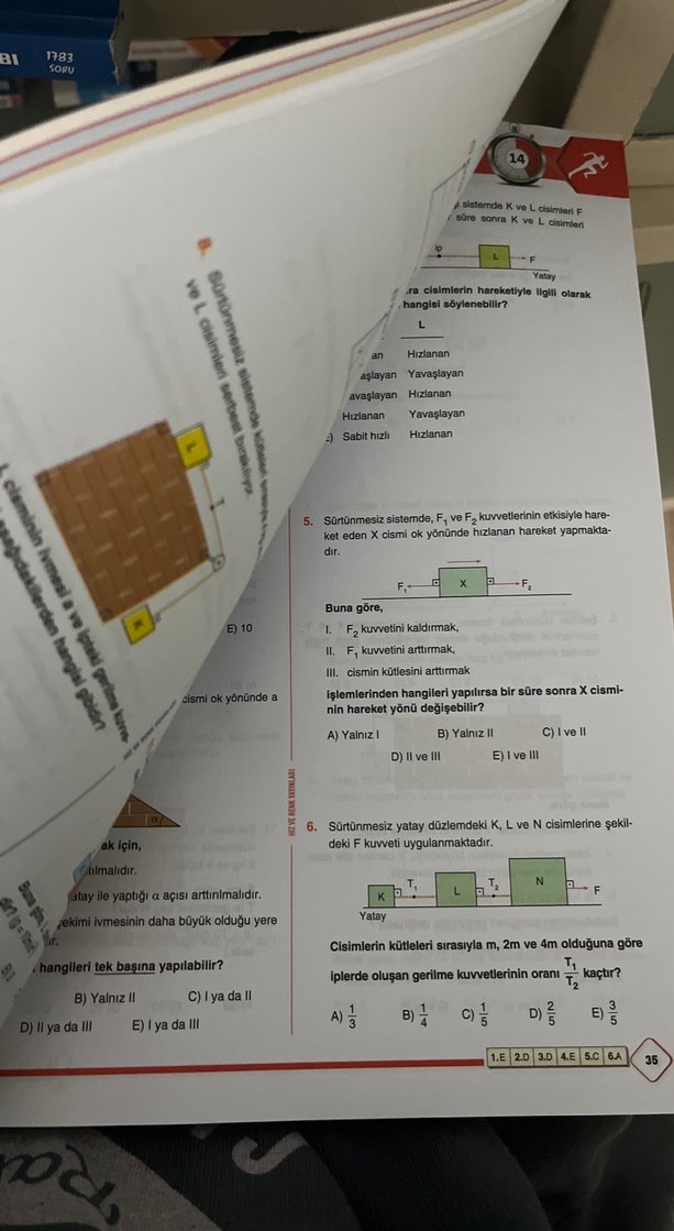 AYT Fizik Soru Bankası hız ve renk - Görsel 2