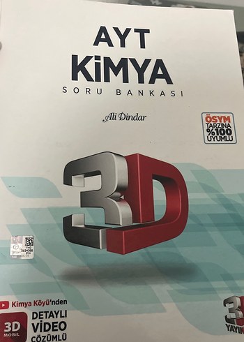 AYT Kimya Soru Bankası 3D Video Çözümlü