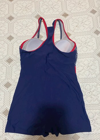 Lacivert Çizgili Kadın Mayo - Görsel 3