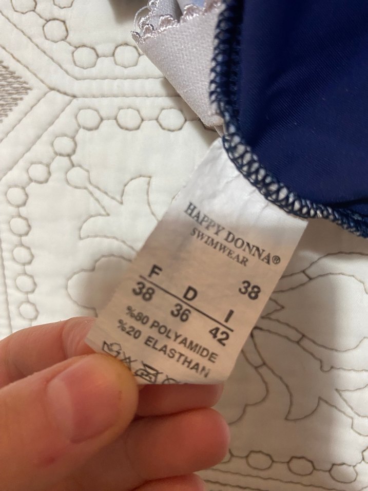 Lacivert Çizgili Kadın Mayo - Görsel 2